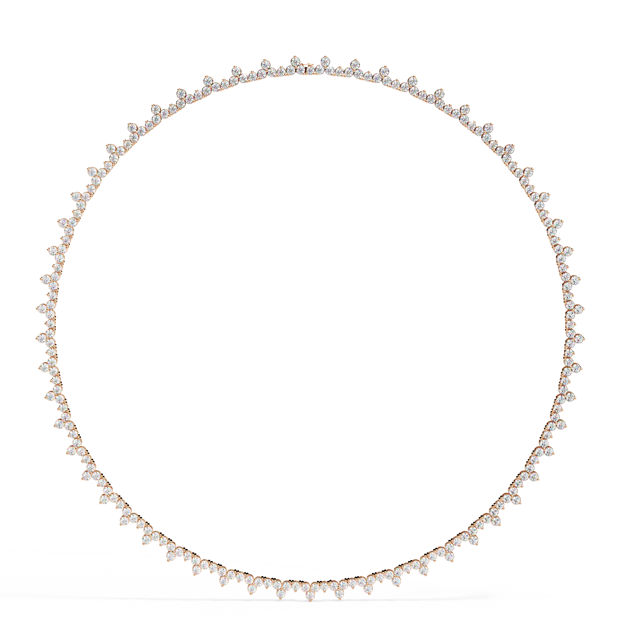 Astra Cluster Diamond Necklace