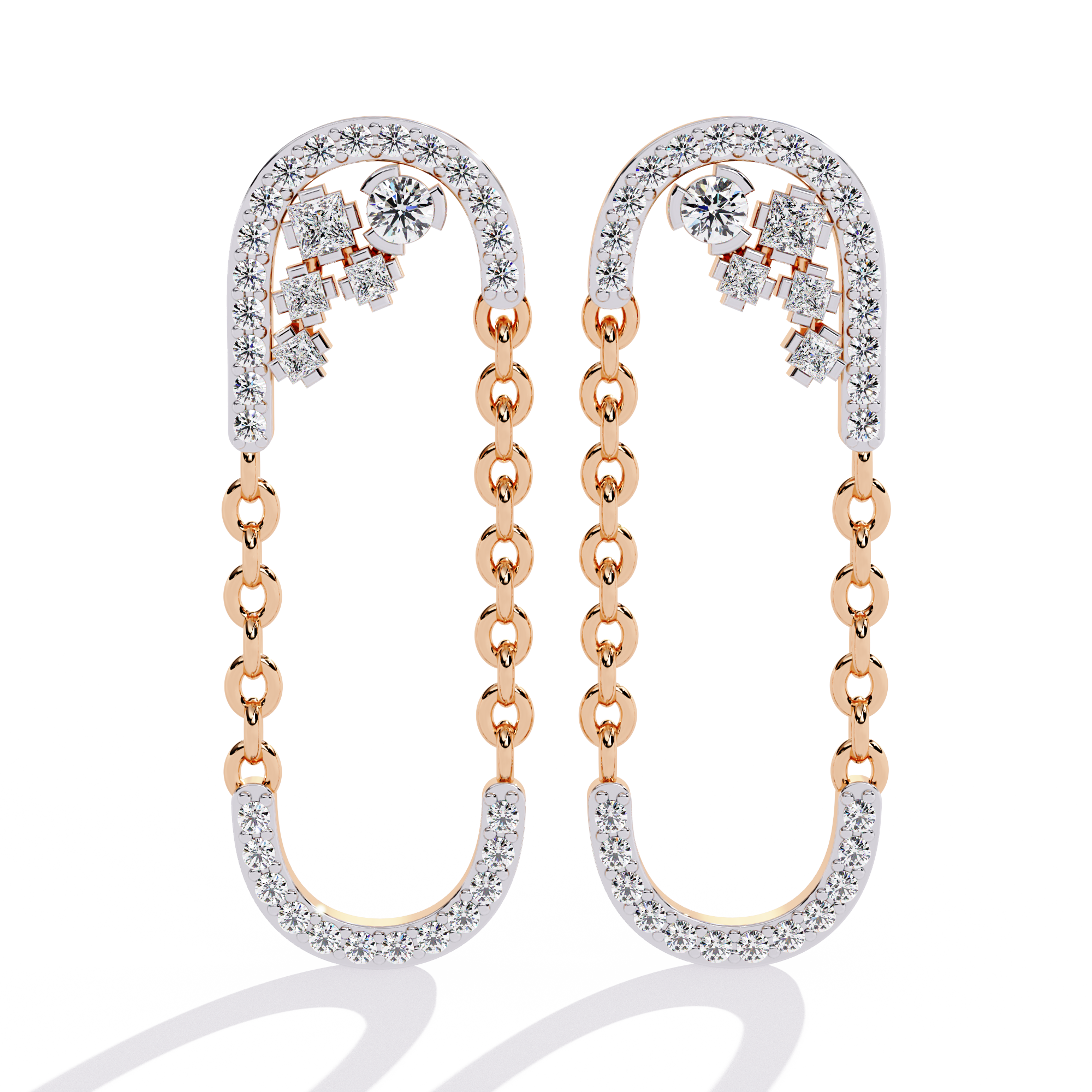 Chainlink Mirage Lab Grown Diamond Earrings