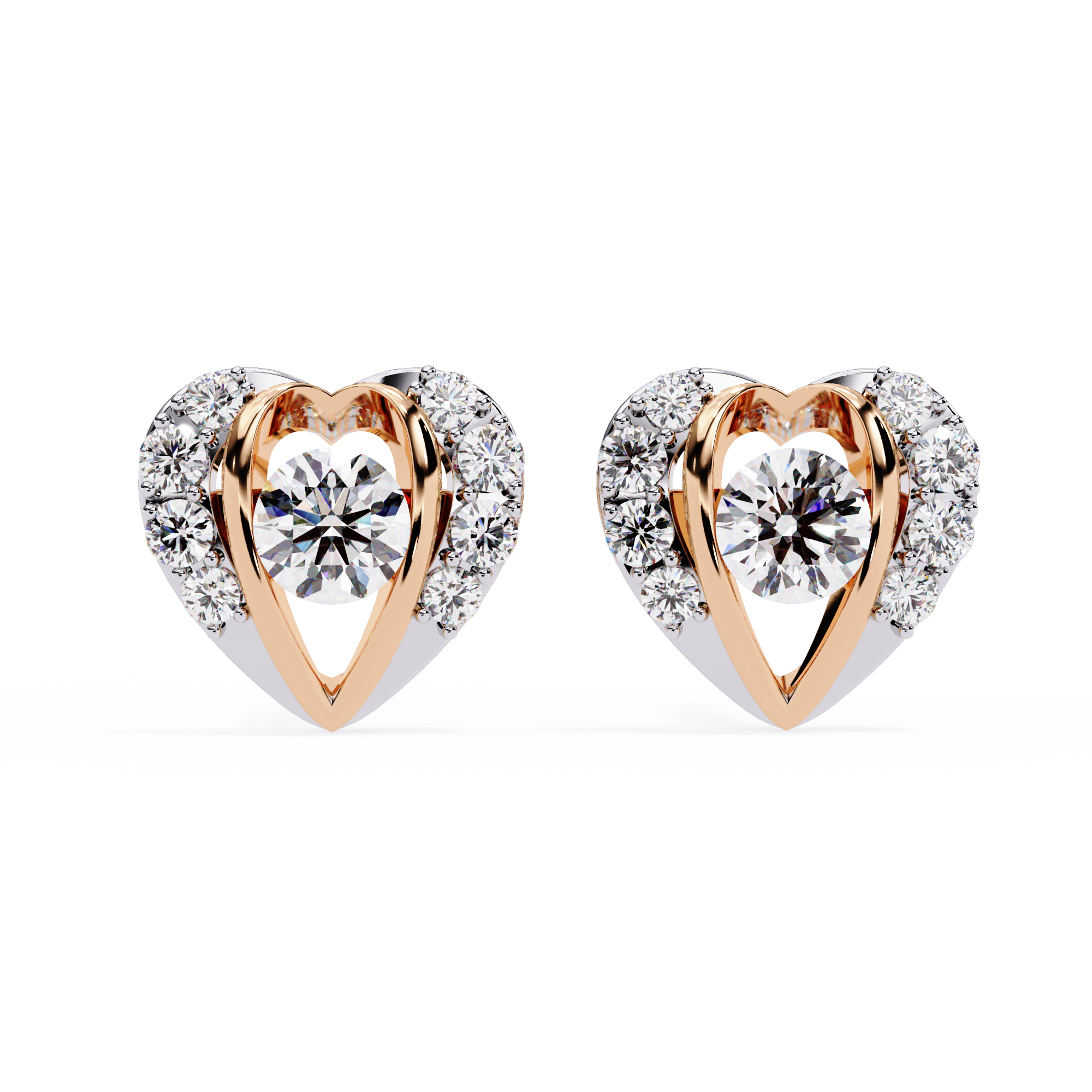 Enchanted Heart Lab Grown Diamond Earrings