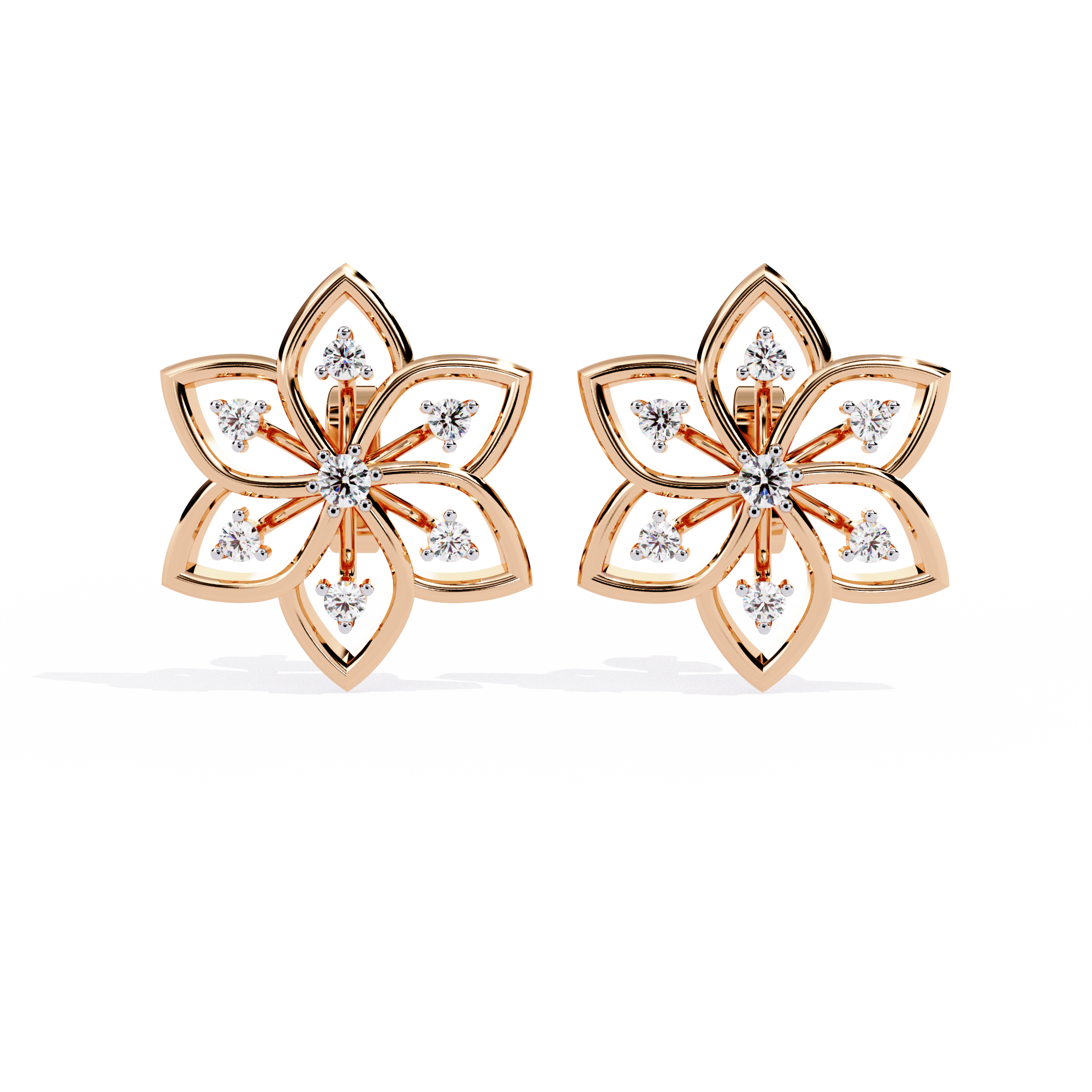 Iris Bloom Diamond Studs