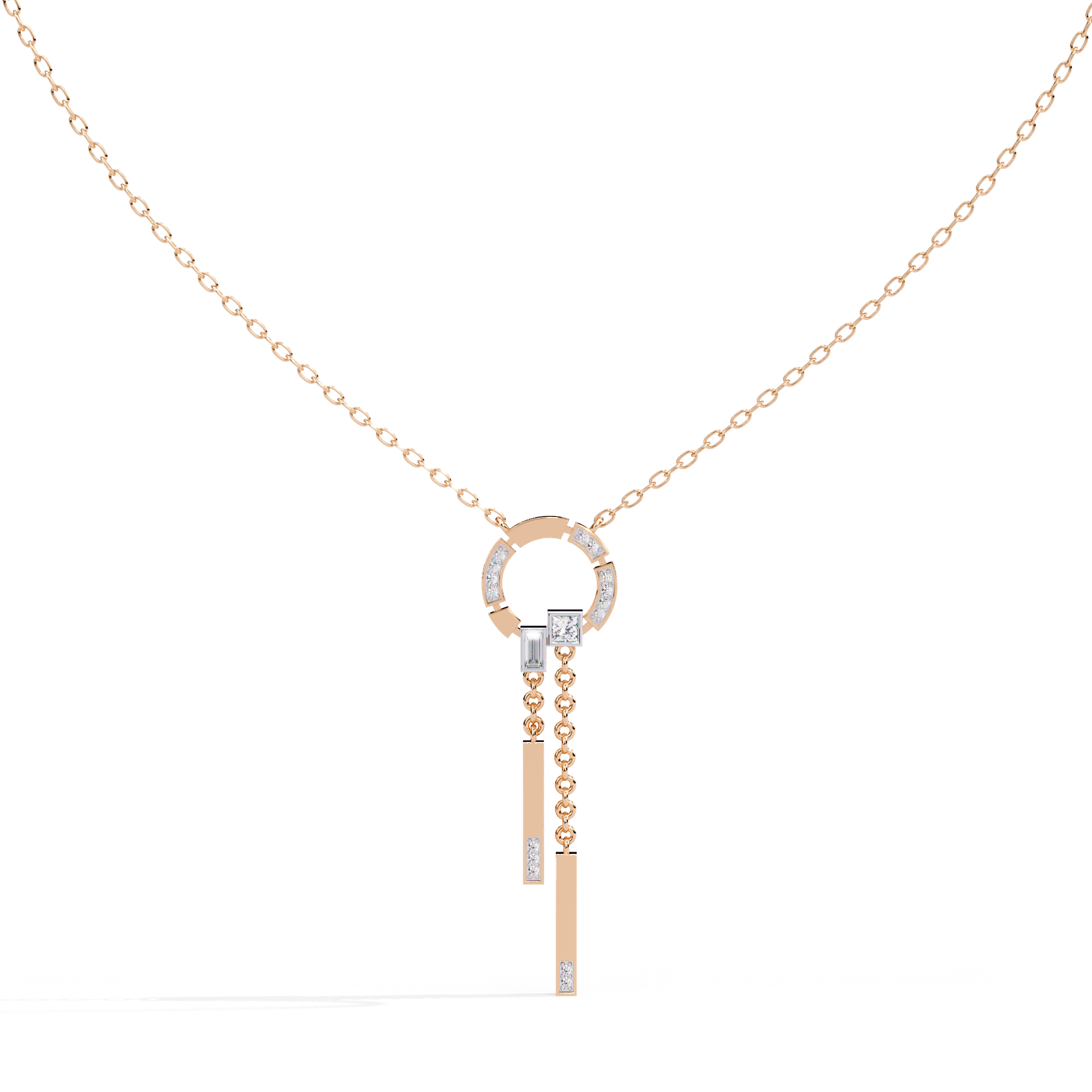 Orbit Drop Lab Grown Diamond Necklace