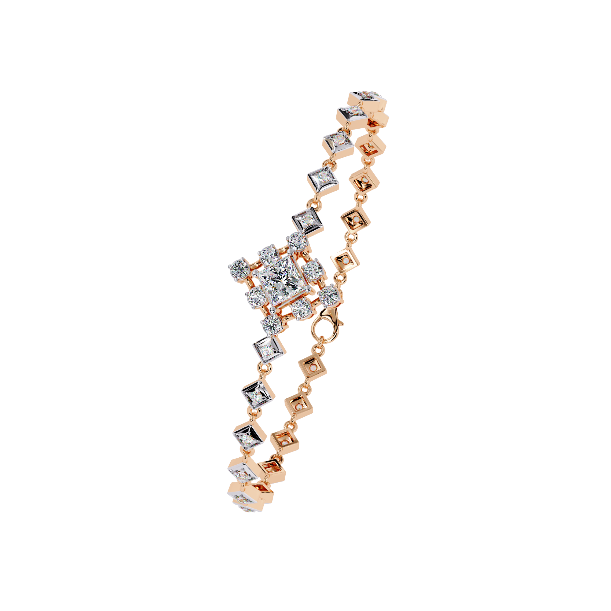 Regalia Princess-Cut Diamond Bracelet