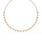 Aaravi Clustered Round Diamond Necklace