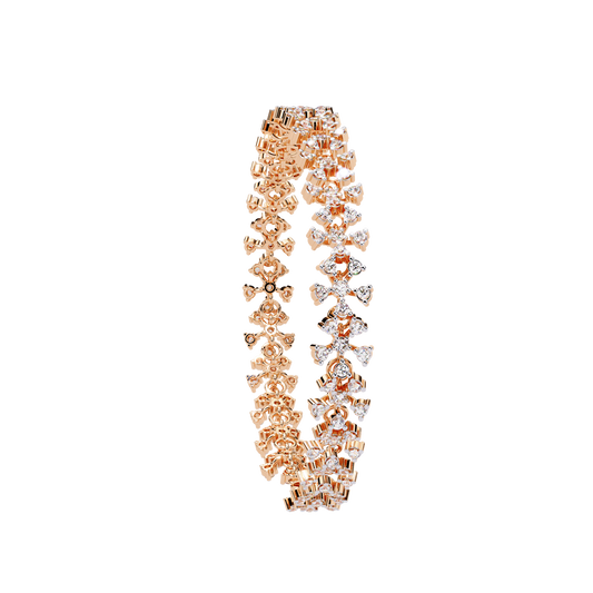 Aaravi Heirloom Floral Diamond Bracelet