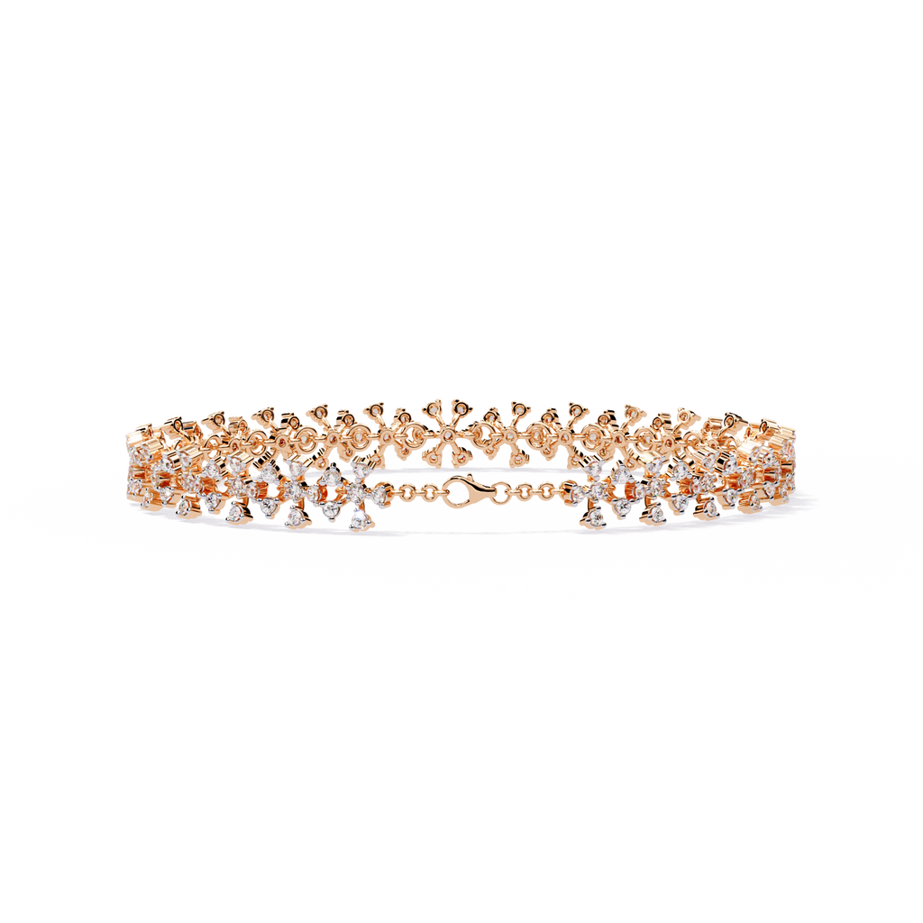 Aaravi Heirloom Floral Diamond Bracelet