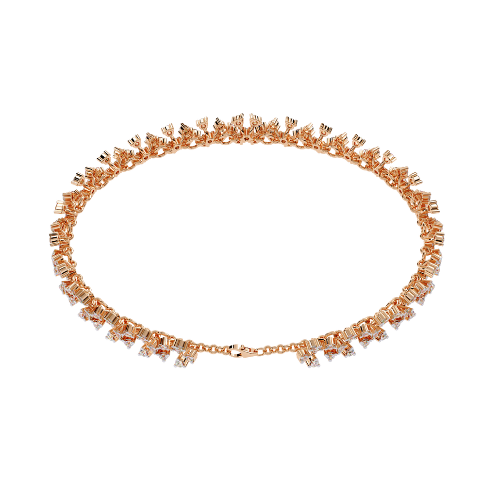 Aaravi Heirloom Floral Diamond Bracelet