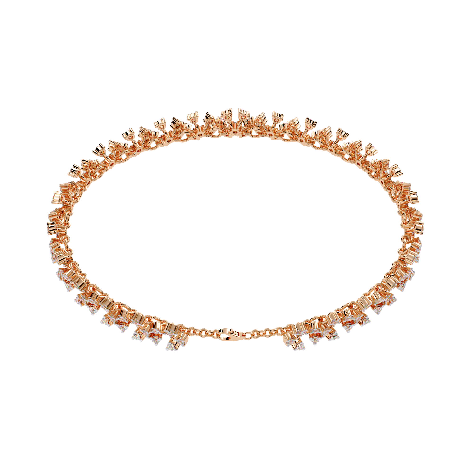 Aaravi Heirloom Floral Diamond Bracelet
