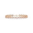 Aaravi Heirloom Floral Diamond Bracelet