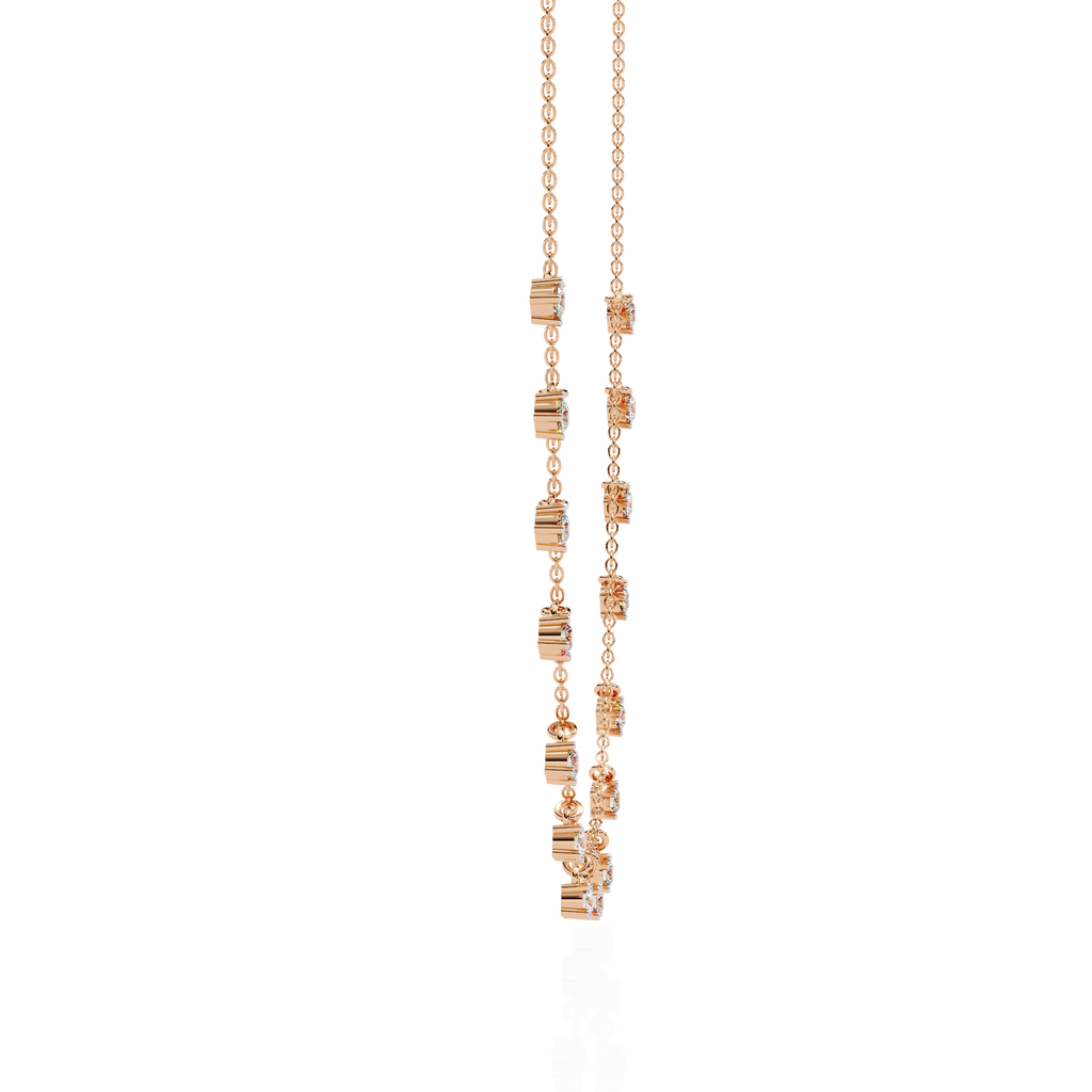 Aarna Charm Drop Diamond Necklace