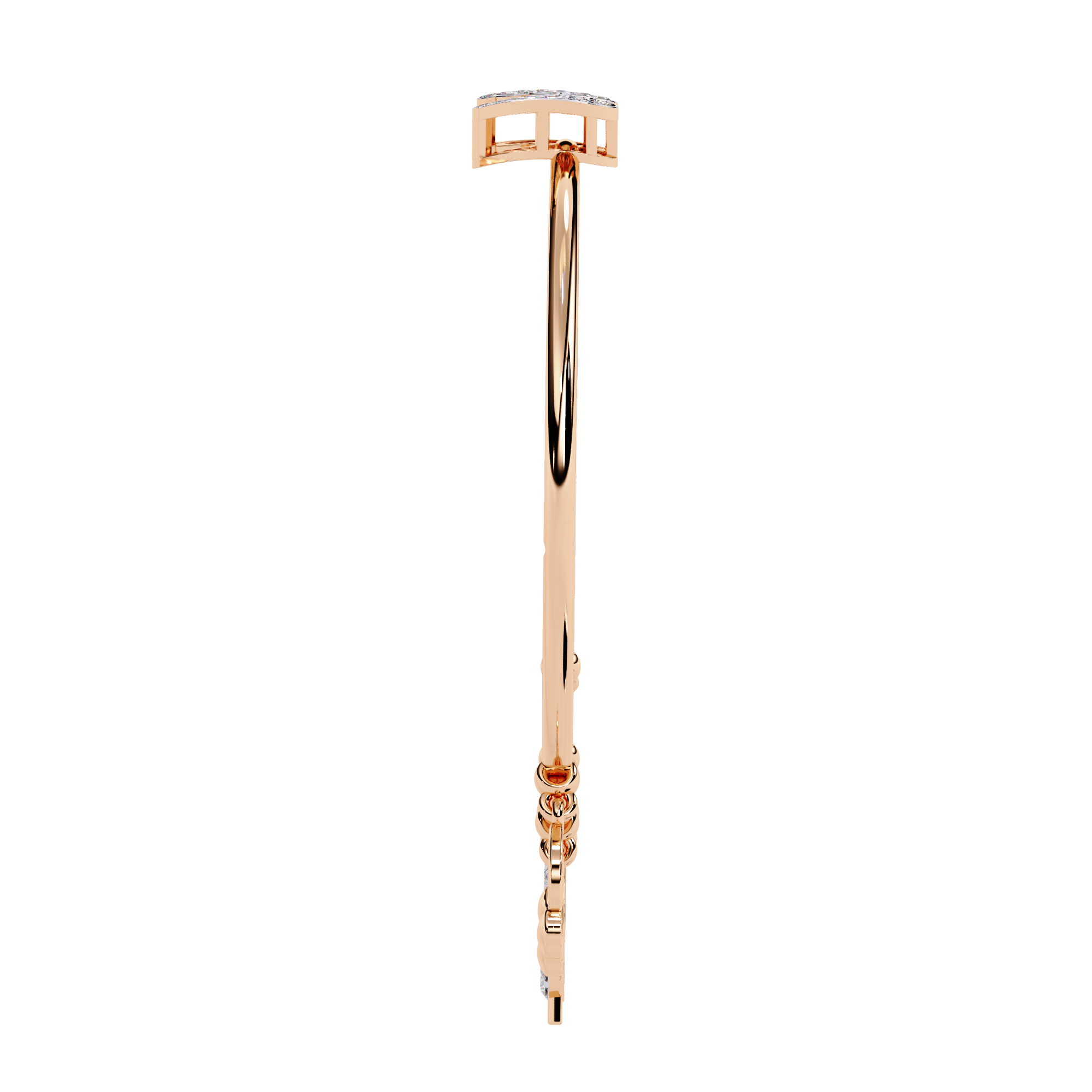 Amara Charm Lab Grown Diamond Bangle