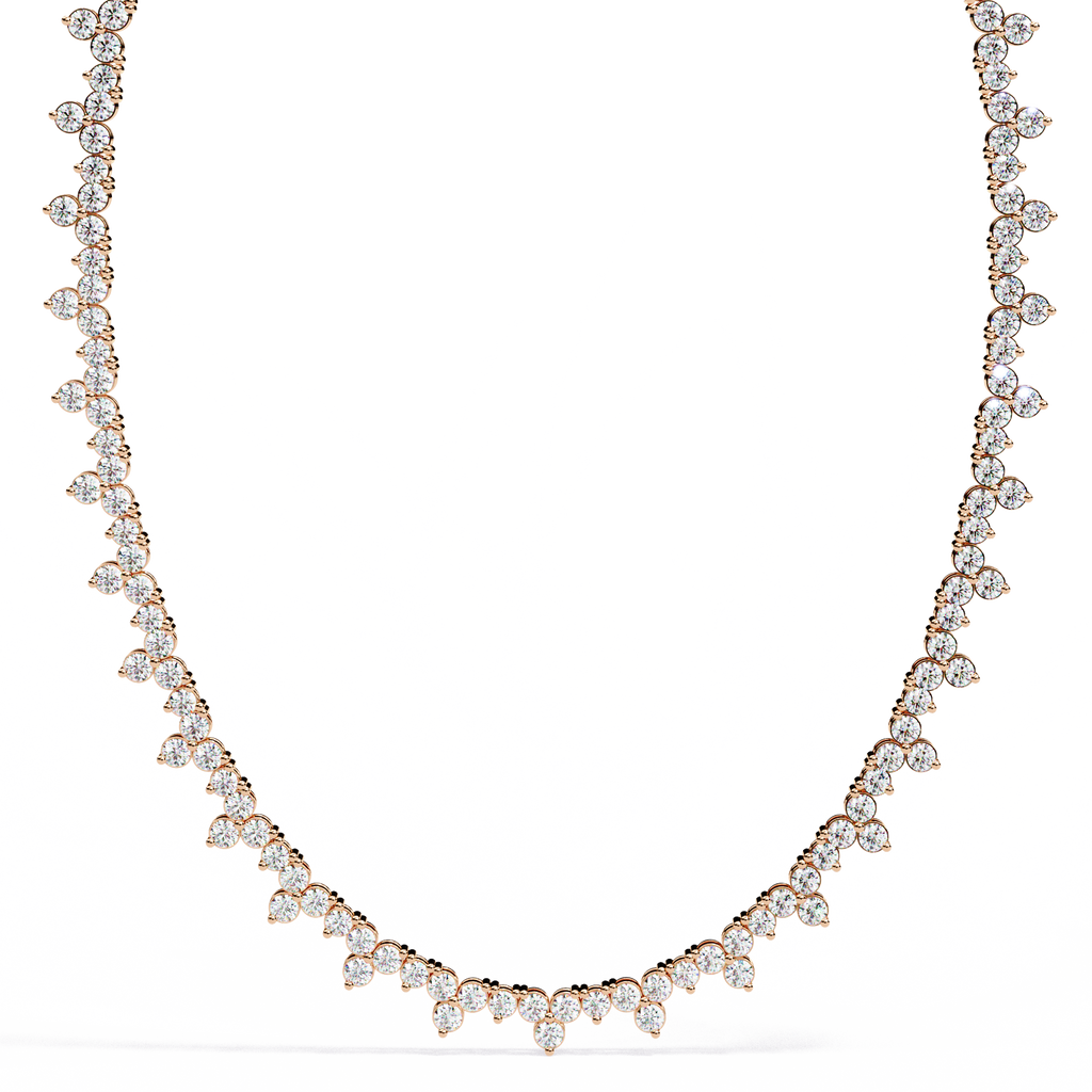 Astra Cluster Diamond Necklace