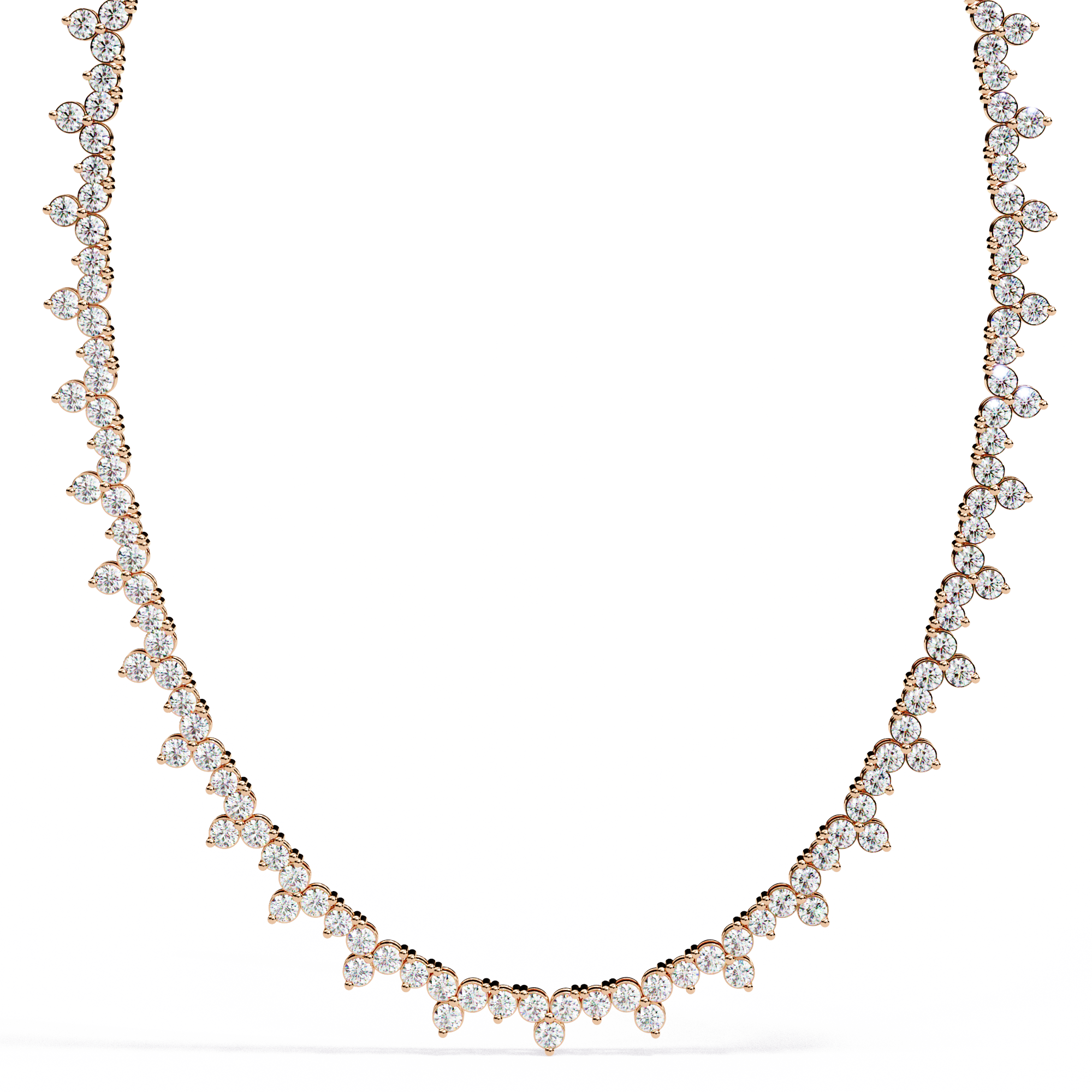 Astra Cluster Diamond Necklace