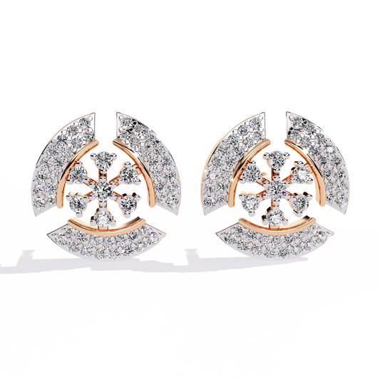 Astra Pavé Snowflake Earrings