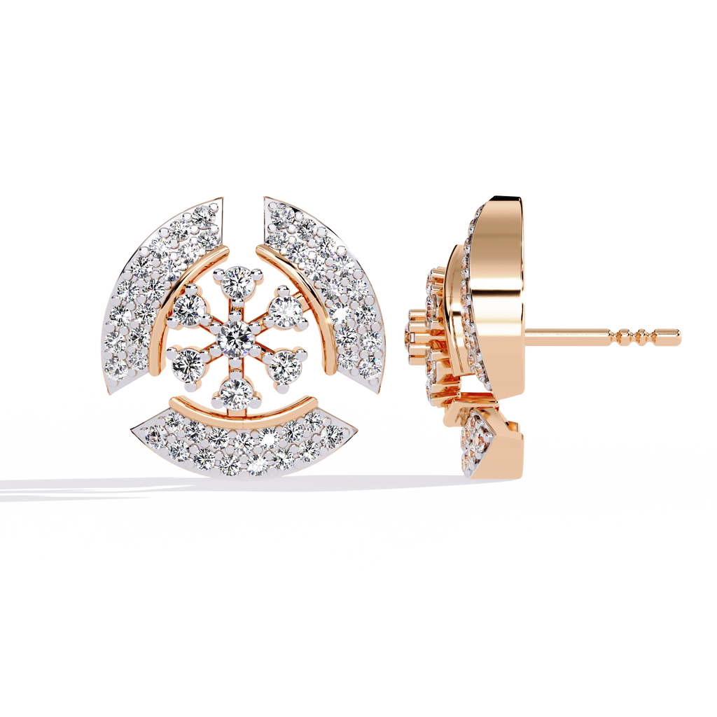 Astra Pavé Snowflake Earrings