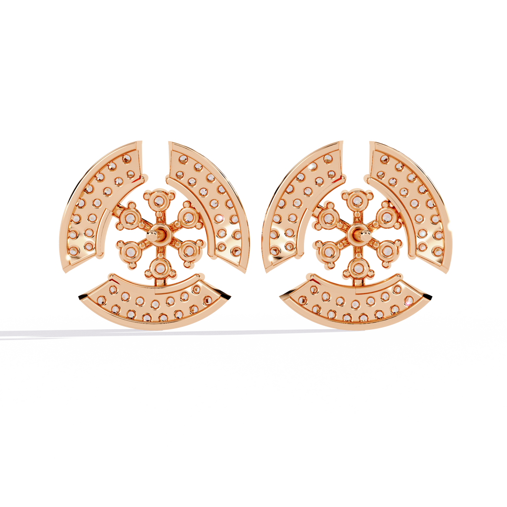 Astra Pavé Snowflake Earrings