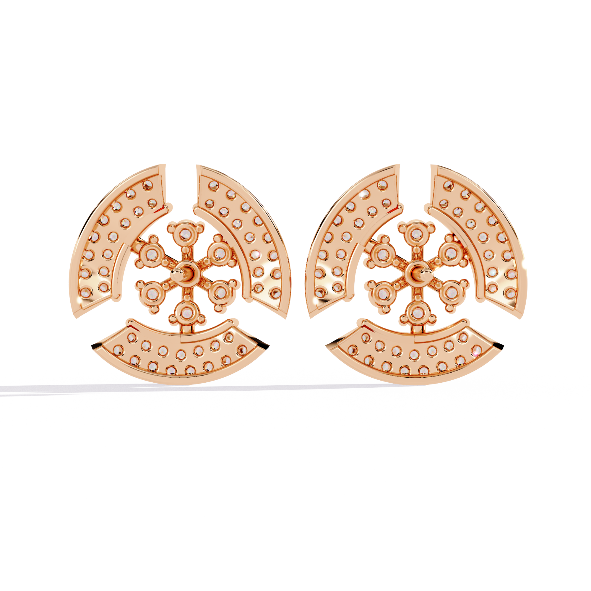 Astra Pavé Snowflake Earrings