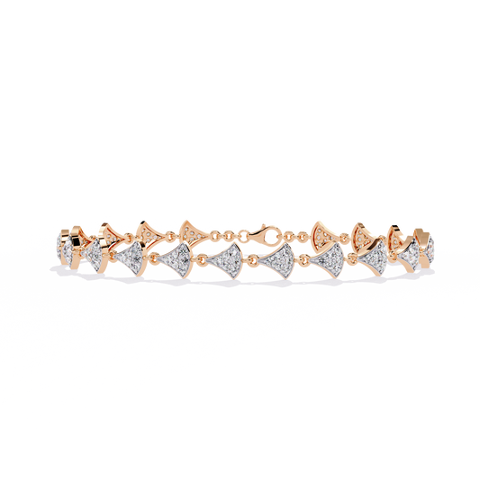 Aurele Fan Link Diamond Bracelet