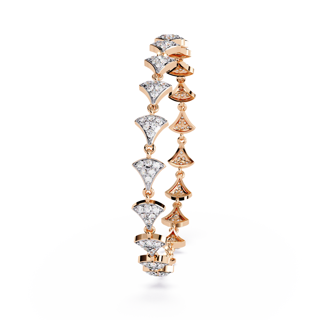Aurele Fan Link Diamond Bracelet