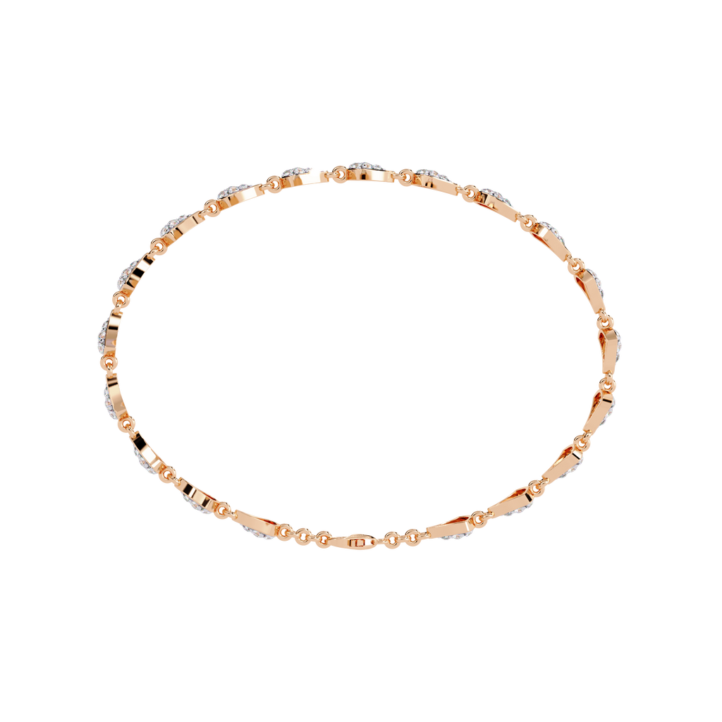 Aurele Fan Link Diamond Bracelet