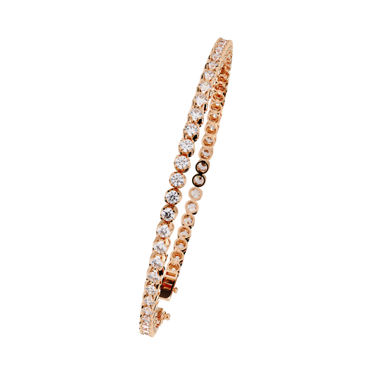 Aurora Graduated Round Diamond Bracelet