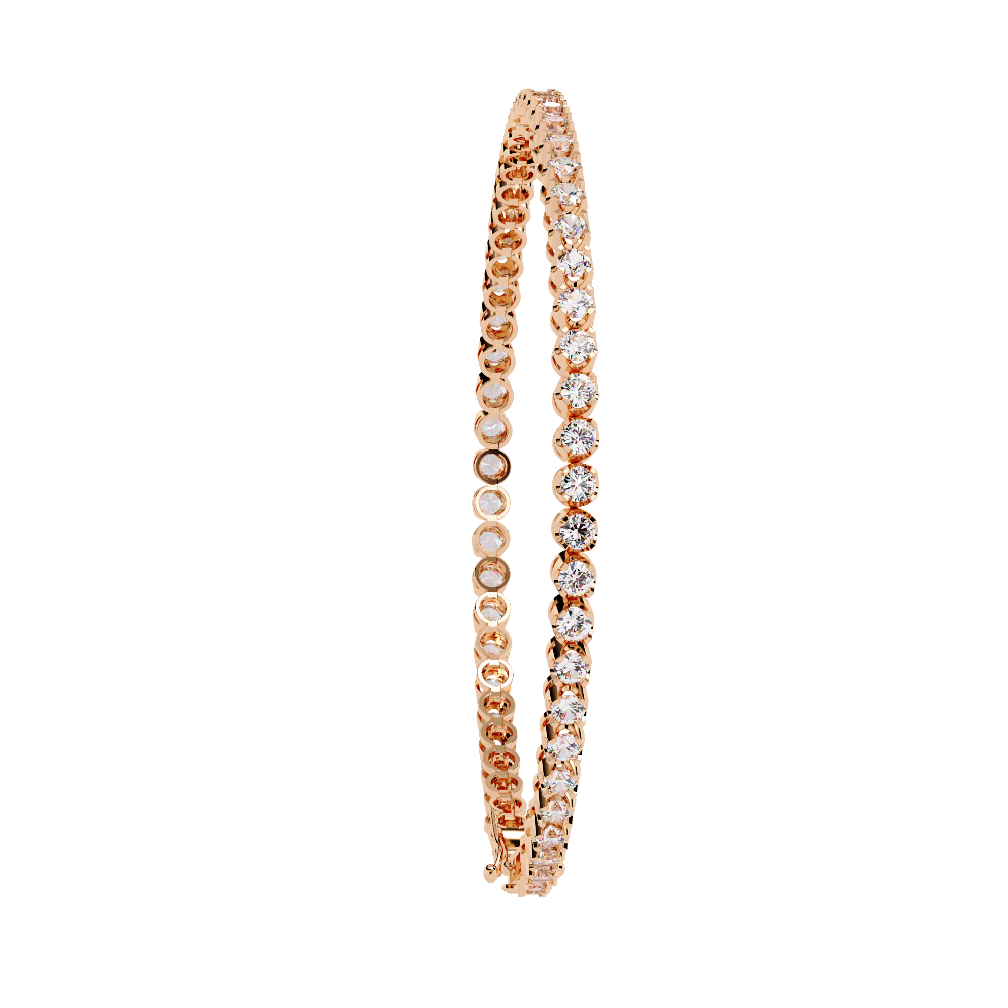 Aurora Graduated Round Diamond Bracelet