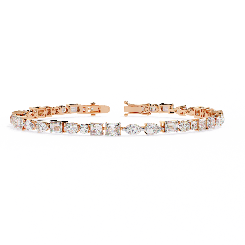 Aurora Multi Cut Diamond Tennis Bracelet