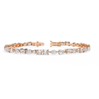 Aurora Multi Cut Diamond Tennis Bracelet