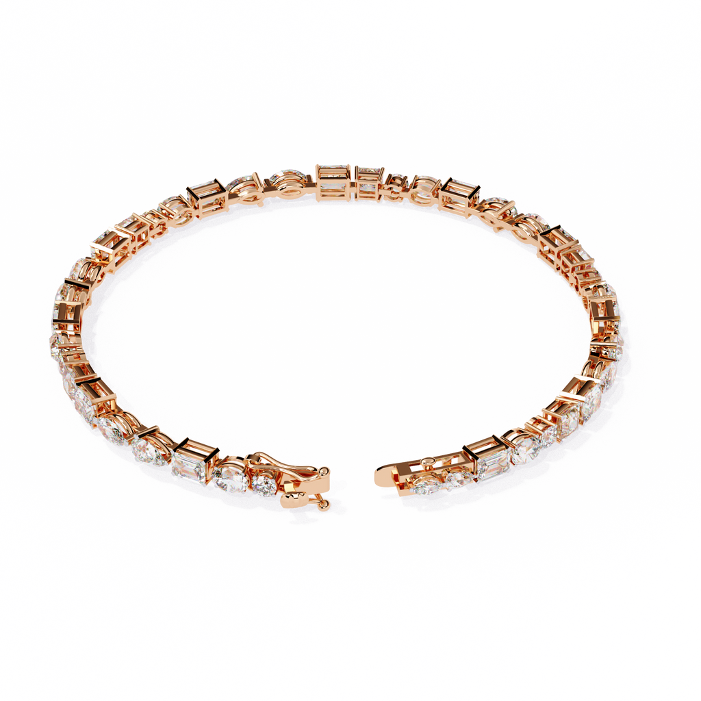 Aurora Multi Cut Diamond Tennis Bracelet