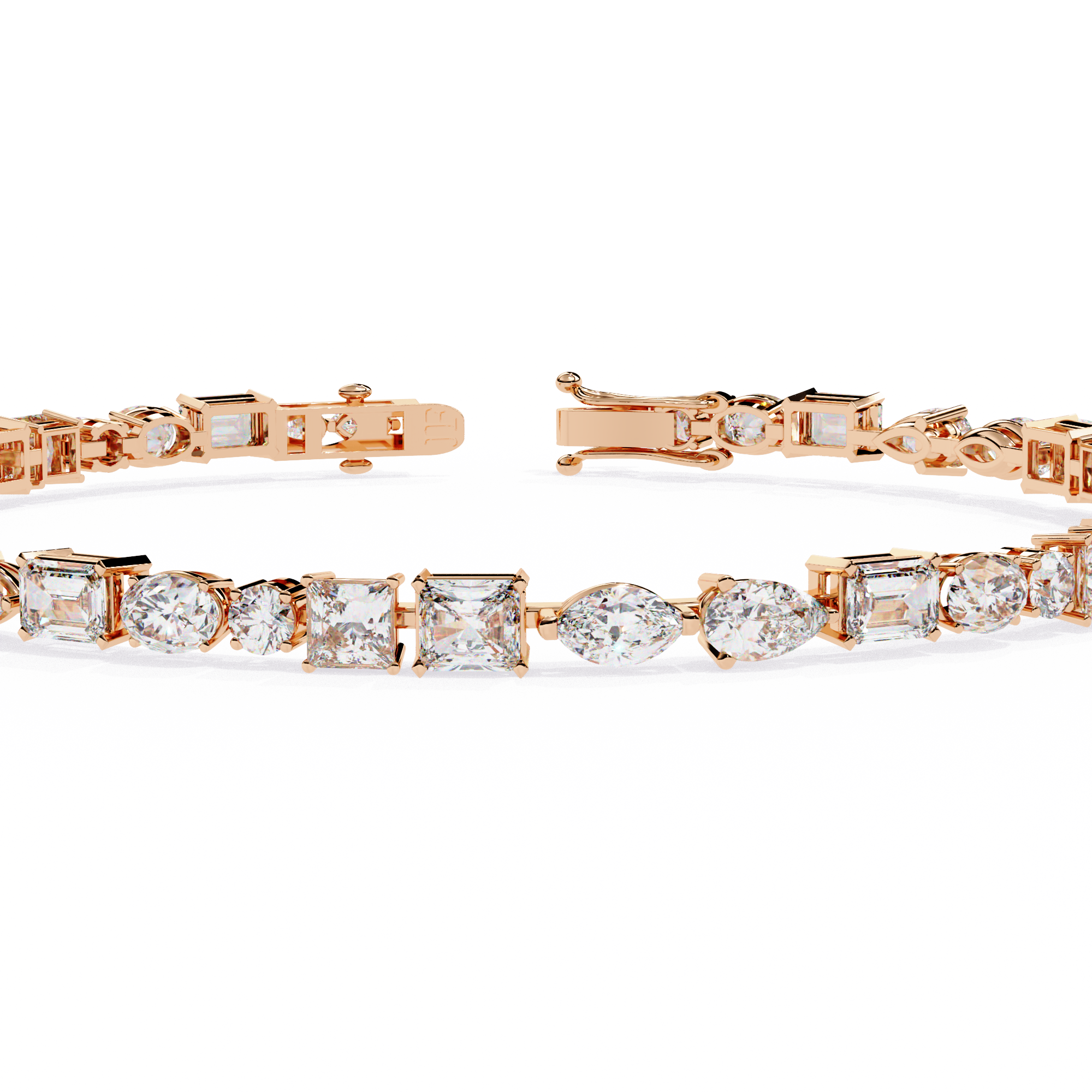 Aurora Multi Cut Diamond Tennis Bracelet