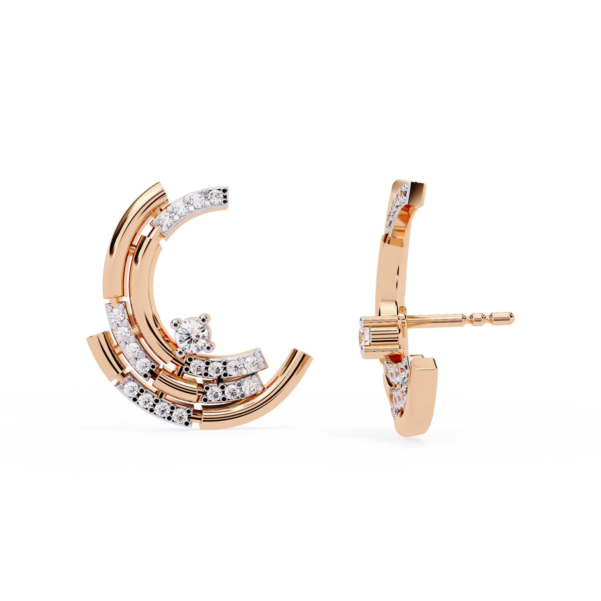 Aurora Orbit Diamond Earrings