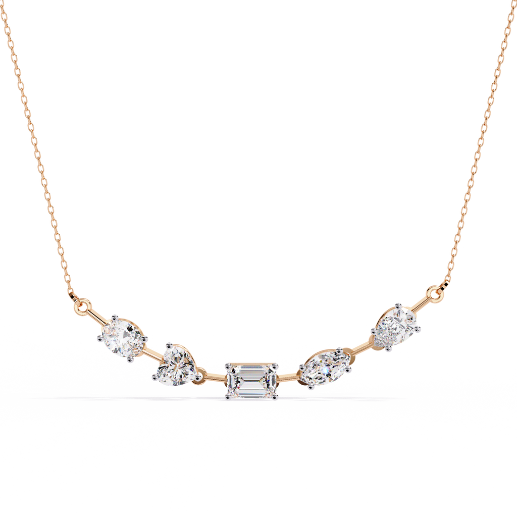 Aurora Symphony Diamond Necklace