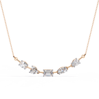 Aurora Symphony Diamond Necklace