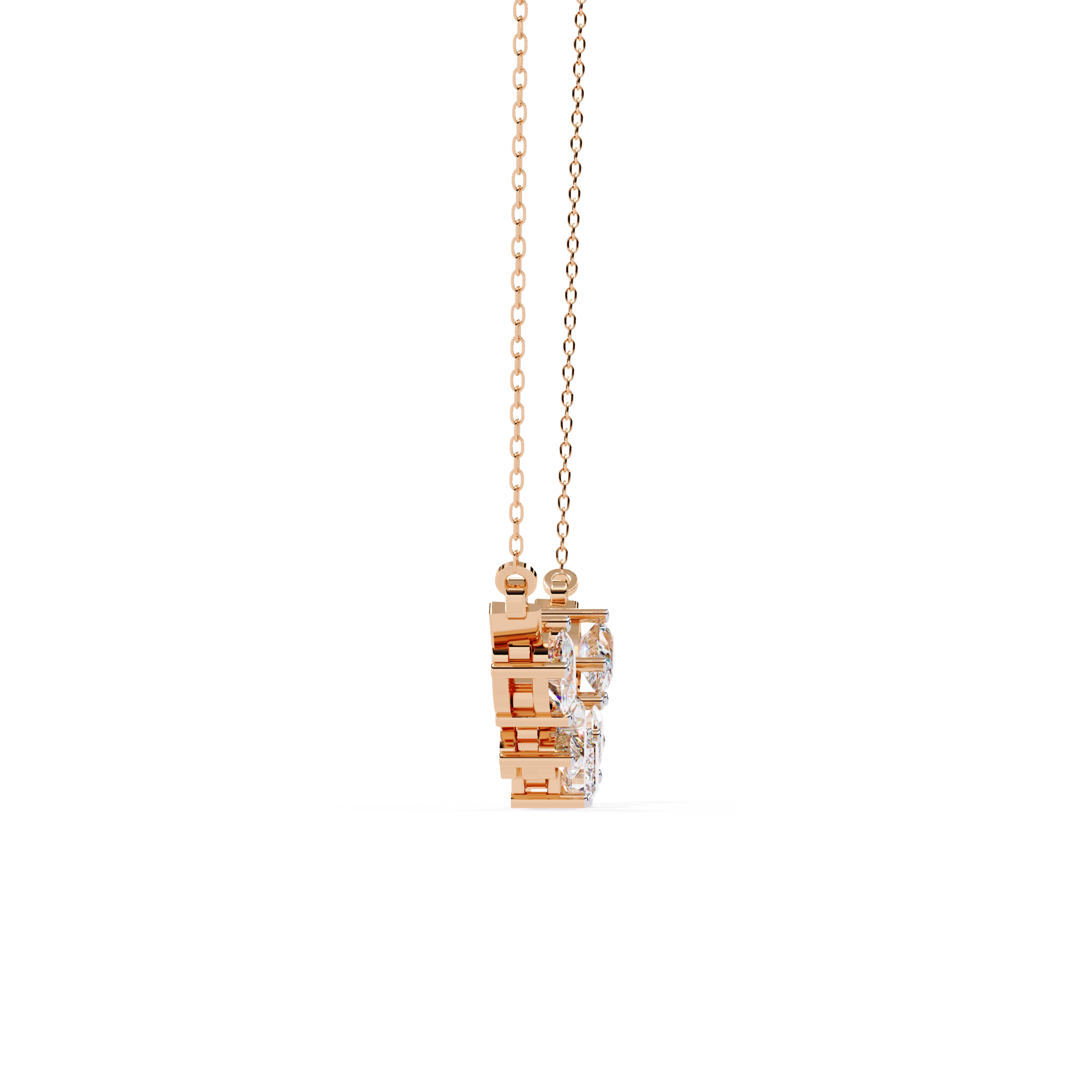 Aurora Symphony Diamond Necklace