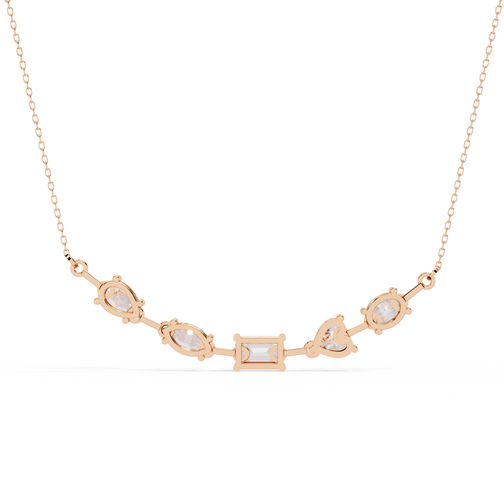 Aurora Symphony Diamond Necklace