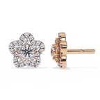 Bloom Radiance Diamond Stud Earrings