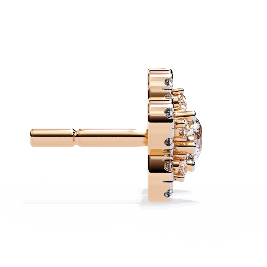 Bloom Radiance Diamond Stud Earrings