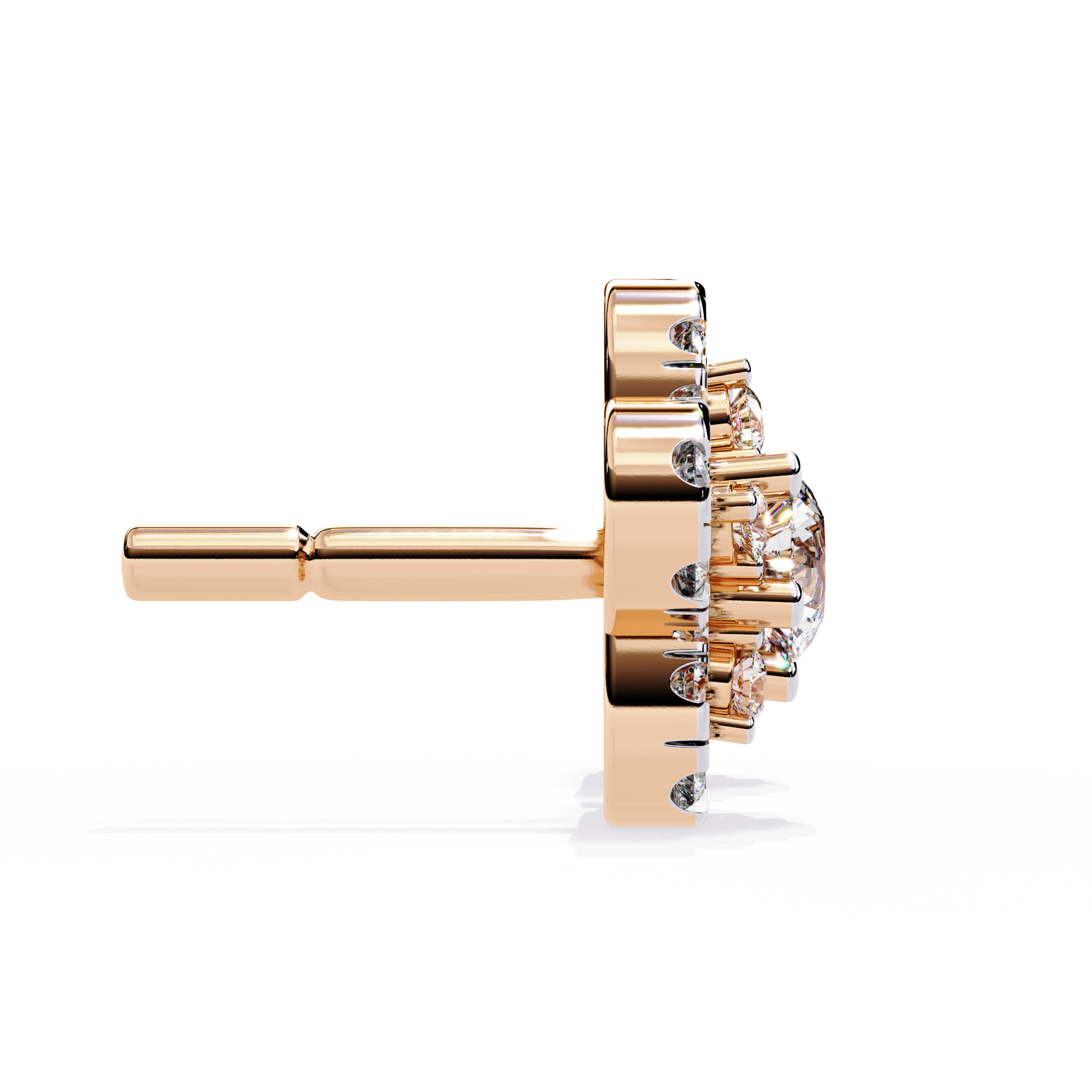 Bloom Radiance Diamond Stud Earrings