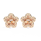 Bloom Radiance Diamond Stud Earrings