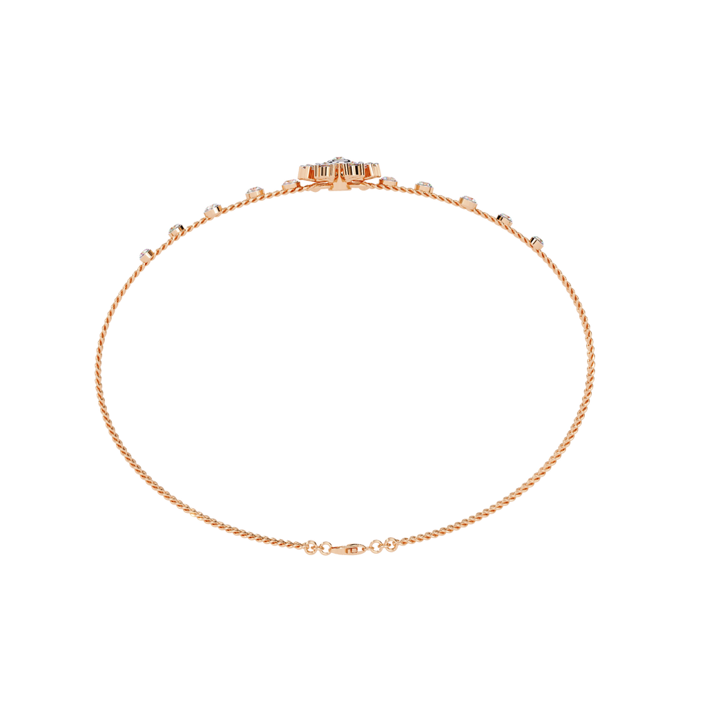 Blossom Gleam Dual Chain Bracelet