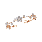 Blossom Radiance Floral Diamond Bracelet