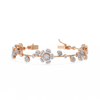 Blossom Radiance Floral Diamond Bracelet