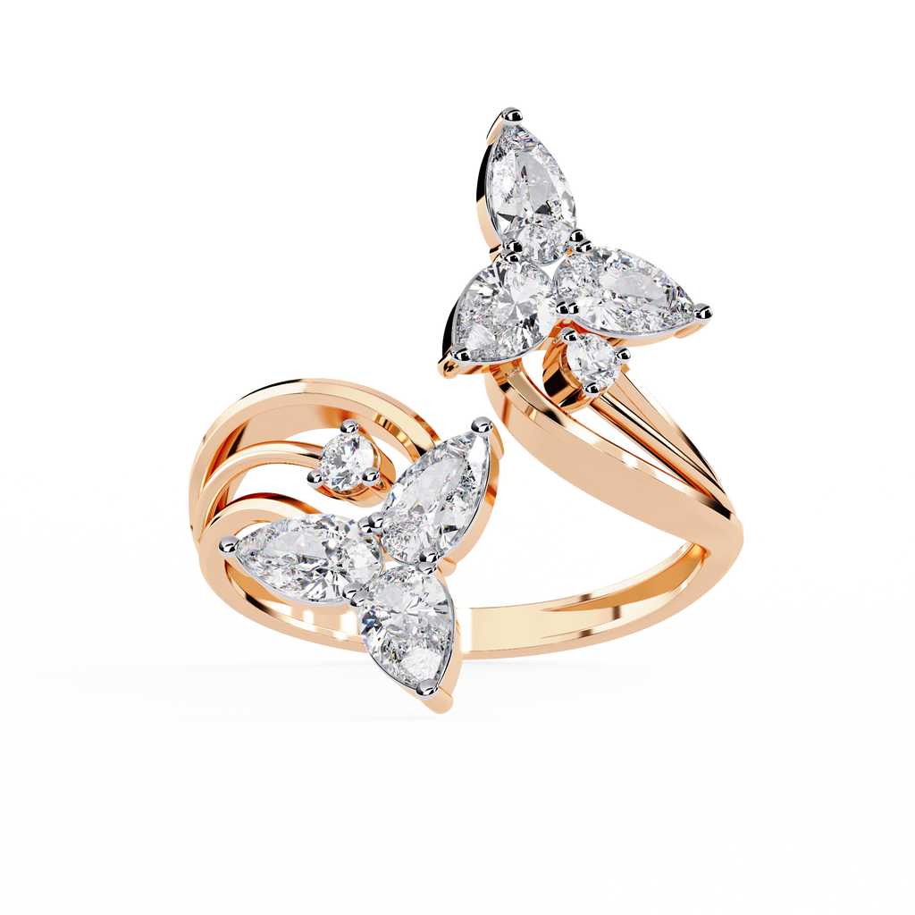 Butterfly Inspired Lab Grown Diamond Ring