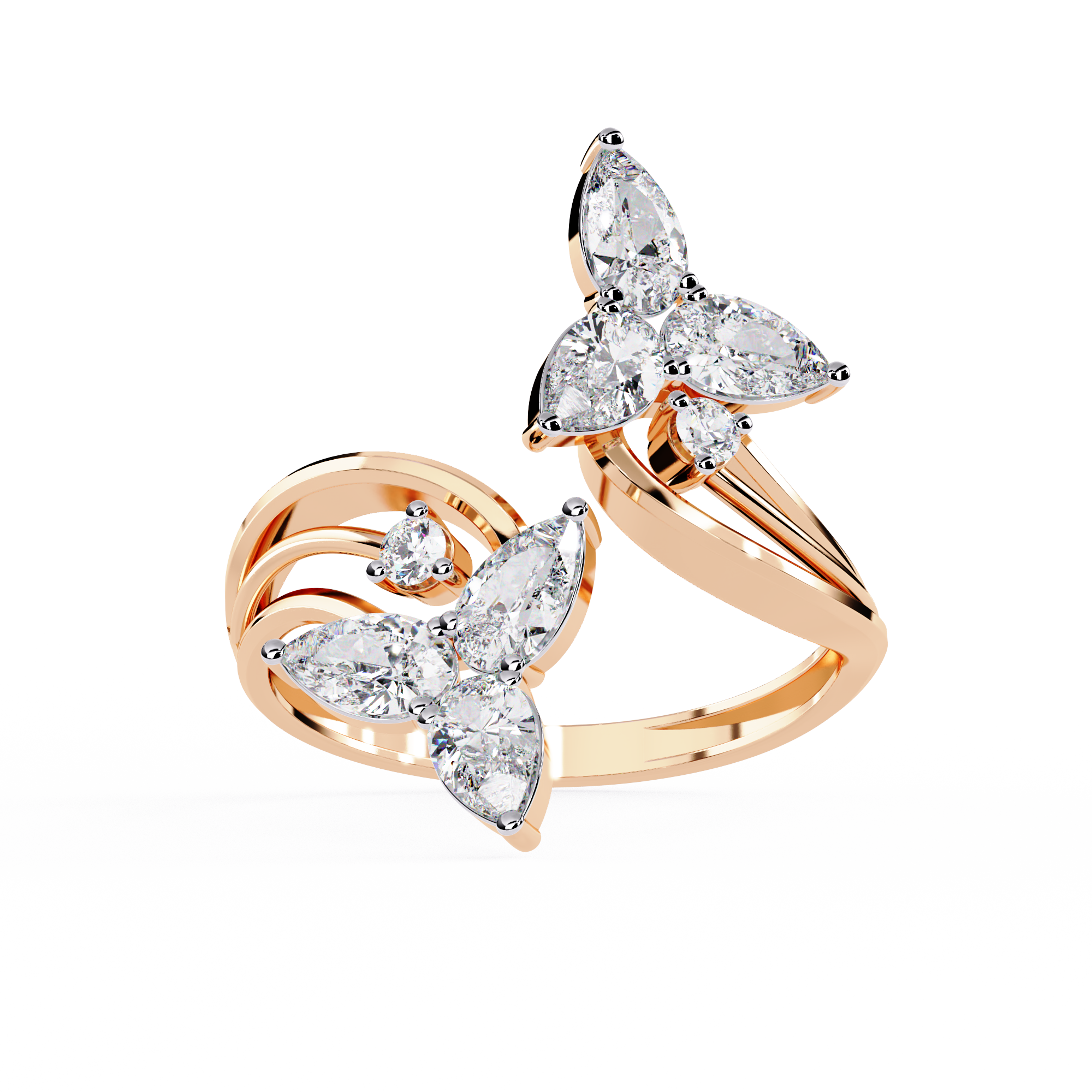 Butterfly Inspired Lab Grown Diamond Ring