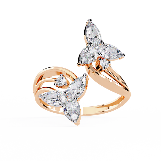 Butterfly Inspired Lab Grown Diamond Ring