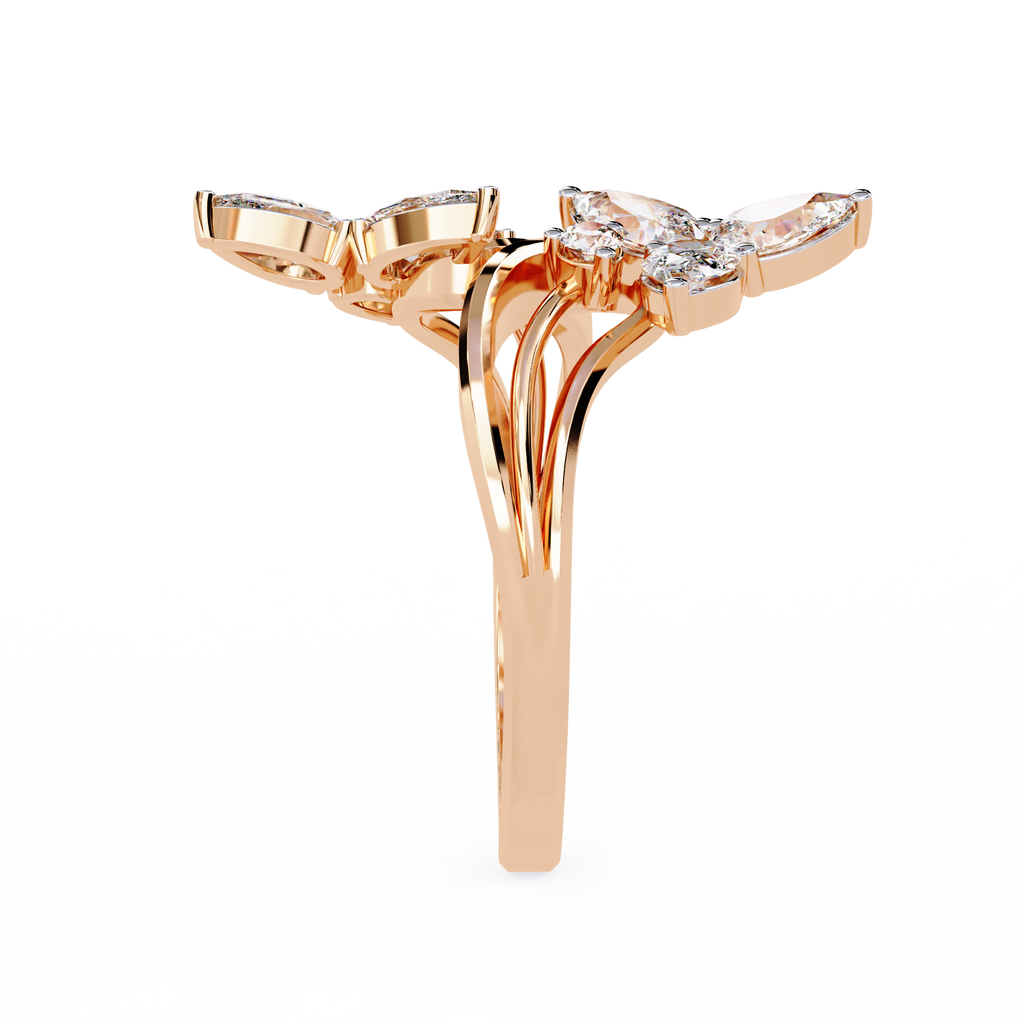Butterfly Inspired Lab Grown Diamond Ring