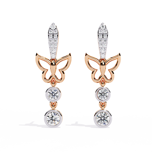 Butterfly Waltz Lab Grown Diamond Earrings