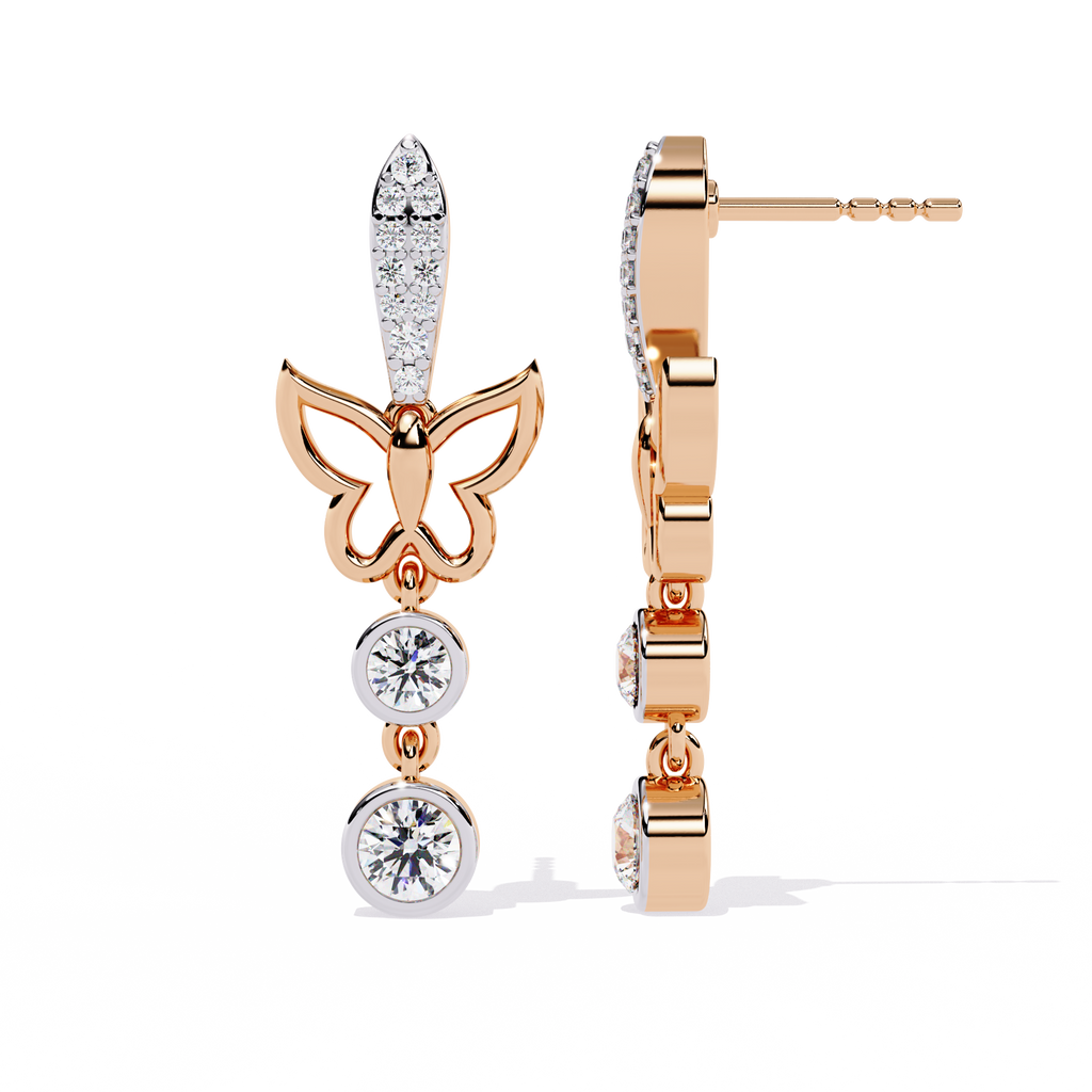 Butterfly Waltz Lab Grown Diamond Earrings