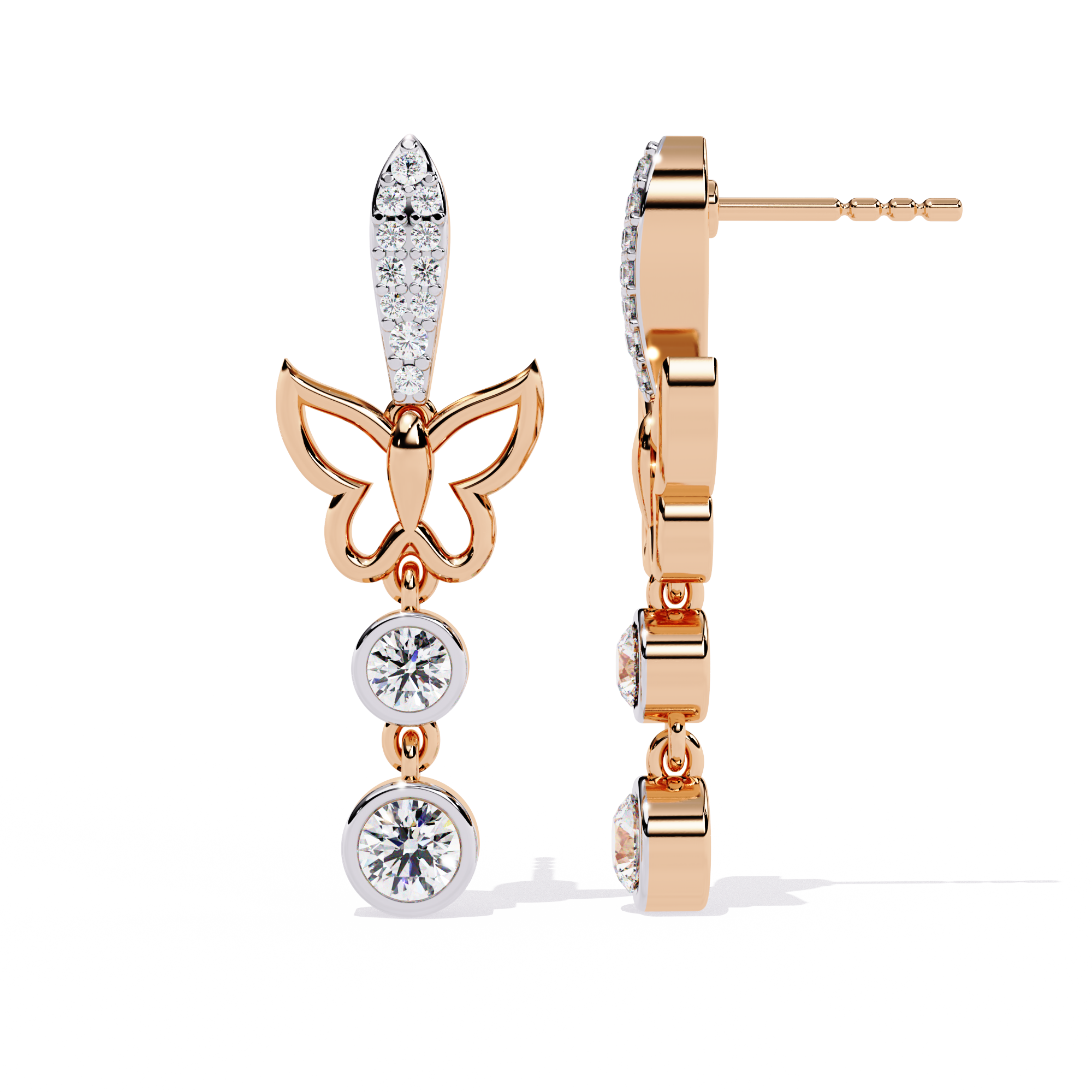 Butterfly Waltz Lab Grown Diamond Earrings