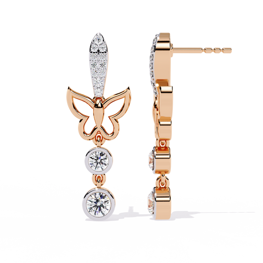 Butterfly Waltz Lab Grown Diamond Earrings