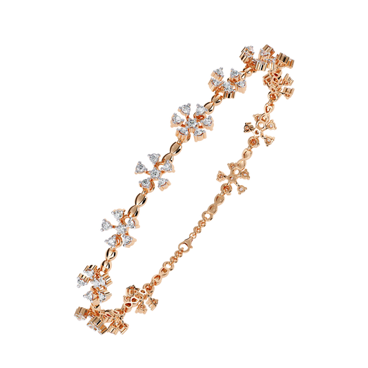 Celeste Bloom Lab Grown Diamond Floral Bracelet